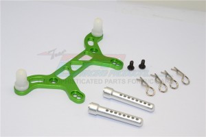 GPM CK032R ALUMINIUM REAR BODY MOUNT WITH DELRIN POSTS 1/10 HPI CRAWLER KING - CK032R-G