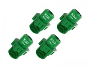 GPM TJ010-5MM 7075 ALLOY 17mm +5mm WIDE WHEEL HUBS 9086 FOR TRAXXAS 1/8 JATO 4X4 VXL 90386-4 90154-4 - GREEN - TJ010-5MM-G