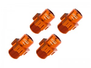 GPM TJ010-5MM 7075 ALLOY 17mm +5mm WIDE WHEEL HUBS 9086 FOR TRAXXAS 1/8 JATO 4X4 VXL 90386-4 90154-4 - ORANGE - TJ010-5MM-OR