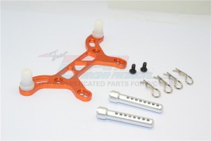 GPM CK032R ALUMINIUM REAR BODY MOUNT WITH DELRIN POSTS 1/10 HPI CRAWLER KING - CK032R-OR