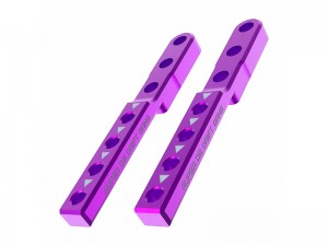 3RACING SAK-D6820 ALUMINUM REAR BODY POST FOR 1/10 AUPER D6 S SPORT DRIFT RC CAR - PURPLE - SAK-D6820/PU