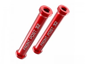 3RACING SAK-D6819A ALUMINUM VERTICAL FRONT BODY POST  FOR 1/10 AUPER D6 S SPORT DRIFT RC CAR - RED - SAK-D6819A/RE