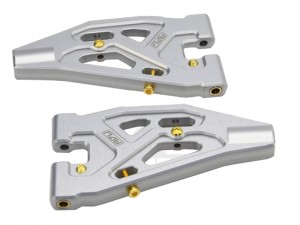 ALUMINUM FRONT LOWER SUSPENSION ARMS ARA330606 FOR 1/7 MOJAVE 6S 4X4 RC TRUCK ARA106058 - RS-ARA330606/SI