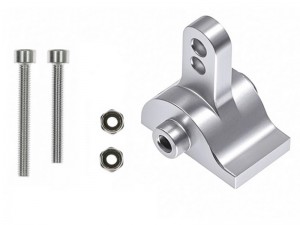 ALUMINUM AXLE HEIGHT ADJUSTABLE MOUNT AR45P PORTAL AXLE HOUSING AXI232022 FOR 1/10 AXIAL SCX-10-III CRAWLER - SILVER - RS-AXI232022/SI