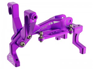 3RACING SAK-D6806 ALUMINUM FRONT BULKHEAD SET FOR 1/10 SAKURA D6 S SPORT DRIFT CAR - SAK-D6806/PU