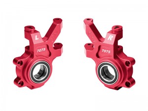 GPM 7075 ALLOY FRONT OVERSIZED STEERING BLOCKS 10936 7743 FOR TRAXXAS 1/6 FUNCO PRO SCALE 2WD SAND CAR 8S 109076-4 - RED - TPS021-R