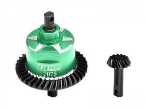 GPM SLA1337F STEEL 7075 ALLOY FRONT COMPLETE DIFFERENTIAL FOR TRAXXAS 1/10 SLASH 4X4 / XO-01 / SLASH 4X4 LOW-CG / HOSS 4X4 VXL 3S / 1/8 Jato 4X4 VXL - GREEN - SLA1337F-G
