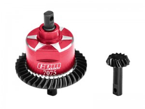 GPM SLA1337F STEEL 7075 ALLOY FRONT COMPLETE DIFFERENTIAL FOR TRAXXAS 1/10 SLASH 4X4 / XO-01 / SLASH 4X4 LOW-CG / HOSS 4X4 VXL 3S / 1/8 Jato 4X4 VXL - RED - SLA1337F-R