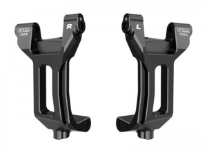 GPM TPS019 7075 ALLOY FRONT CASTER BLOCKS 10932 FOR TRAXXAS 1/6 FUNCO PRO SCALE 2WD SAND CAR 8S 109076-4 - TPS019-BK