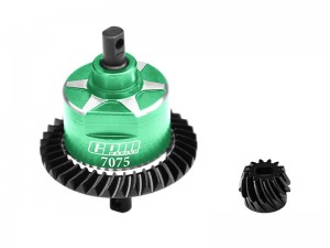 GPM SLA1337R STEEL 7075 ALLOY REAR COMPLETE DIFFERENTIAL FOR TRAXXAS 1/10 SLASH 4X4 / RUSTLER 4X4 VXL / XO-01 / SLASH 4X4 LOW-CG / HOSS 4X4 VXL 3S / 1 ... - SLA1337R-G