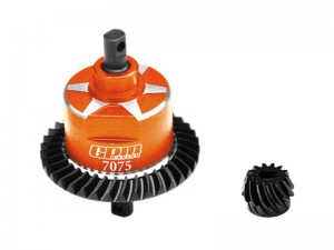 GPM SLA1337R STEEL 7075 ALLOY REAR COMPLETE DIFFERENTIAL FOR TRAXXAS 1/10 SLASH 4X4 / RUSTLER 4X4 VXL / XO-01 / SLASH 4X4 LOW-CG / HOSS 4X4 VXL 3S / 1/8 Jato 4X4 VXL - ORANGE - SLA1337R-OR