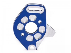 ALUMINUM LCG MOTOR PLATE 6890X FOR 1/10 RC RAXXAS BIGFOOT SLASH 4X4 STAMPEDE TRUCK - BLUE - RS-TRX6890X/BU