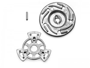 METAL SLIPPER CLUTH PLATE & HUB SET 5351/A FOR TRAXXAS BIGFOOT FORD FIESTA ST JATO REVO 3.3 RUSTLER SLASH 4X4 T-MAXX 3.3 - RS-TRX5351/A