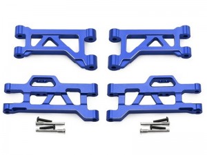 ALUMINUM FRONT UPPER & LOWER SUSPENSION ARM 10731 FOR 1/16 TRAXXAS MINI MAXX MONSTER 107154-1 - RS-TRX10731/BU