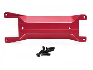 ALUMINUM MAIN CHASSIS BOTTOM SKID PLATE 10722X FOR 1/16 TRAXXAS MINI MAXX MONSTER 107154-1 - RED - RS-TRX10722X/RE