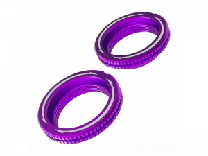 3RACING SAK-D6818D ALUMINUM BIG BORE ABSORBER ADJUSTMENT RING FOR AUPER D6 S SPORT DRIFT ONROAD CAR - SAK-D6818D/PU