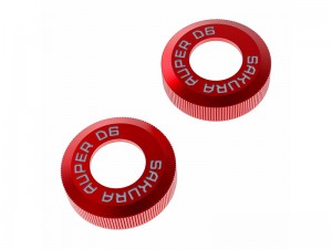 3RACING SAK-D6818B ALUMINUM BIG BORE ABSORBER BOTTOM CAP FOR AUPER D6 S SPORT DRIFT ONROAD CAR - SAK-D6818B/RE