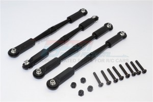 GPM CK049FR295 ALUMINIUM FRONT And REAR ANTI-THREAD LINK PARTS (295MM WHEELBASE)   HPI CRAWLER KING - CK049FR295-BK-BEBK