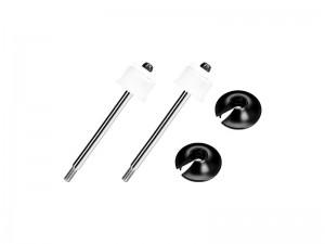 4140 CARBON STEEL ALUMINUM 6061 FRONT SHOCK ABSORBER SHAFT CORE KIT ARA330575 ARA330568 ARA330569 FOR ARRMA 1/5 KRATON 8S / KRATON 8S EXB - BLACK - MAKX177DP-BK