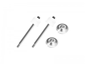 4140 CARBON STEEL ALUMINUM 6061 FRONT SHOCK ABSORBER SHAFT CORE KIT ARA330575 ARA330568 ARA330569 FOR ARRMA 1/5 KRATON 8S / KRATON 8S EXB - SILVER - MAKX177DP-S