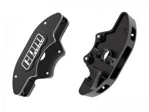 GPM TPS006 7075-T6 ALLOY FRONT BRAKE CALIPERS 10951 FOR TRAXXAS 1/6 FUNCO PRO SCALE SAND CAR 8S 109076-4 - BLACK - TPS006-BK