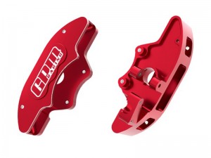 GPM TPS006 7075-T6 ALLOY FRONT BRAKE CALIPERS 10951 FOR TRAXXAS 1/6 FUNCO PRO SCALE SAND CAR 8S 109076-4 - RED - TPS006-R