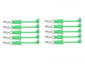 SILICON BODY CLIP RETAINER FOR 1/10 1/12 1/14 SCALE ARRMA AXIAL TRAXAS LOSI KIT - RS-BC01/GR