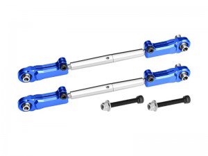 ALLOY 6061 STAINLESS STEEL ADJUSTABLE REAR UPPER ARM TIE ROD FOR ARRMA 1/5 KRATON 8S / OUTCAST 8S / KRATON 8S EXB / OUTCAST 8S EXB - BLUE - MAKX057S-B