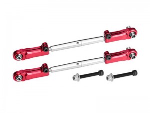 ALLOY 6061 STAINLESS STEEL ADJUSTABLE REAR UPPER ARM TIE ROD FOR ARRMA 1/5 KRATON 8S / OUTCAST 8S / KRATON 8S EXB / OUTCAST 8S EXB - RED - MAKX057S-R