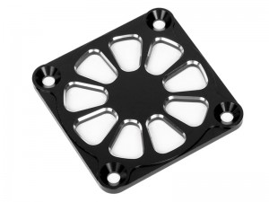 ALUMINUM HEATSINK COOLING FAN COVER 40 X 40 X 3mm FOR HOBBYWING MOTOR FANS MAX5 G1 G2 - BLACK - RS-FANC4040/BK