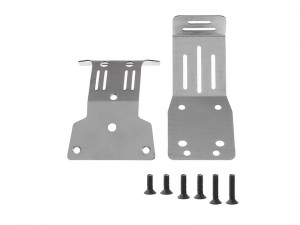 STAINLESS STEEL FRONT & REAR BUMPER SKID PLATE FOR 1/10 TAMIYA FIGHER NXGEN DT-04 BUGGY 58741 - RS-DT04/TSP