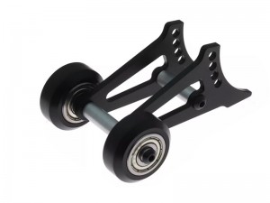 ALUMINUM DOUBLE  WHEELIE BAR BS8 FOR TAMIYA CW-01 LUNCH BOX PAJERO PUMPKIN - RS-TABS8A/BK