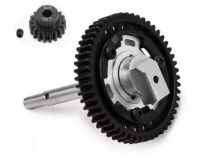 ALUMINUM 3 POINT DESIGN CUSH DRIVE ASSEMBLY M1.0 46 / 50 / 52 / 54T WITH 18T 7793X FOR TRAXXAS 1/5 X-MAXX 6S 8S 1/6 XRT 8S RC MONSTER - RS-TRX7793X-1852T