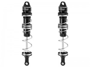 GPM LUX125F ALLOY FRONT DOUBLE SECTION SPRING SHOCK 125mm TLR244073 FOR LOSI 1/6 8IGHT-X Super Lasernut - BLACK - LUX125F-BK