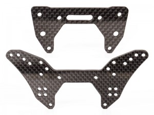 CARBON FIBER FRONT & REAR SHOCK TOWER - LOW FRICTION TYPE ARA320512 ARA320513 FOR ARRMA 1/7 LIMITLESS 6S 4X4 F1 V2 CAR ARA7116V2 - RS-ARA32051213/LCG