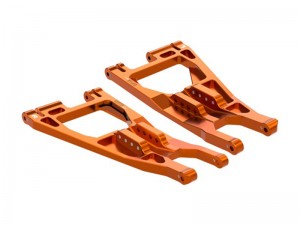 GPM TPS055 7075 ALLOY FRONT LOWER SUSPENSION ARMS 10931 FOR TRAXXAS 1/6 FUNCO PRO SAND CAR 8S 109076-4 - ORANGE - TPS055-OR