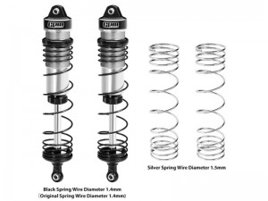 GPM MAM4132F 6061 ALLOY PROGRESSIVE SPRING FRONT SHOCK 132mm ARA330793 FOR ARRMA 1/8 MOJAVE 4S ARA4404 - SILVER - MAM4132F-S