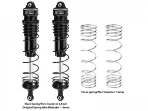 GPM MAM4144R 6061 ALLOY PROGRESSIVE SPRING REAR SHOCK 144mm ARA330794 FOR ARRMA 1/8 MOJAVE 4S ARA4404 - MAM4144R-BK