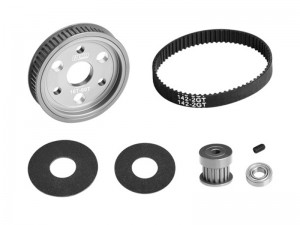 GPM TSM1660TS GEARBOX GEAR BELT DRIVE SET WITH MOTOR GEAR 16T / 30T FOR TRAXXAS 1/10 SLASH MUDBOSS / CRANIAC / BANDIT XL-5 2WD / RUSTLER VXL - TSM1660TS
