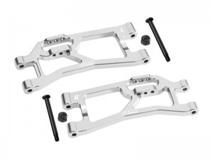 GPM XRTM056 7075 ALLOY REAR LOWER SUSPENSION ARMS 10727 10740 FOR TRAXXAS MINI XRT VXL 3S 108076-1 - SILVER - XRTM056-S