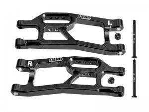 GPM XRTM055 7075 ALLOY FRONT LOWER SUSPENSION ARMS 10725 10740 FOR TRAXXAS MINI XRT VXL 3S 108076-1 - BLACK - XRTM055-BK