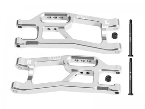 GPM XRTM055 7075 ALLOY FRONT LOWER SUSPENSION ARMS 10725 10740 FOR TRAXXAS MINI XRT VXL 3S 108076-1 - SILVER - XRTM055-S