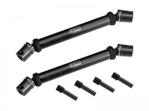 GPM LMT2037S 4140 CARBON STEEL 6061 FRONT & REAR UNIVERSAL CENTER SLIDER DRIVE SHAFT LOS242056  FOR LOSI 1/8 LMT 2.0 GRAVE DIGGER MONSTER LOS242056 - BLACK - LMT2037S-BK