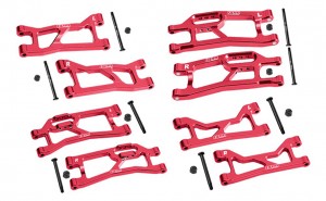 GPM XRTM4567 7075 ALLOY FRONT & REAR UPPER & LOWER SUSPENSION ARMS FOR TRAXXAS MINI XRT VXL 3S 108076-1 - XRTM4567-R
