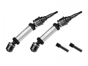 GPM TFR094RS 4140 CARBON STEEL 6061-T6 ALLOY REAR CVD DRIVE SHAFT 7451 FOR TRAXXAS 1/10 FORD FIESTA ST RALLY VXL 74276-4 - SILVER - TFR094RS-S