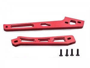 ALUMINUM FRONT & REAR CHASSIS BRACE SET ARA-1509 FOR  ARA8608V6 1/8 KRATON 6S V6 RC TRUCK - RED - RS-ARA-1509/RE