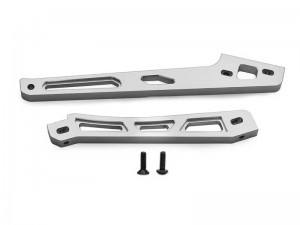 ALUMINUM FRONT & REAR CHASSIS BRACE SET ARA-1509 FOR  ARA8608V6 1/8 KRATON 6S V6 RC TRUCK - SILVER - RS-ARA-1509/SI