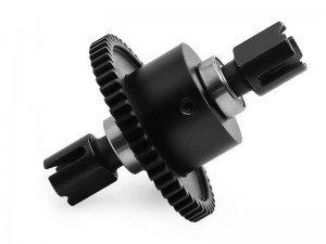 ALUMINUM CENTER DIFF SET - 50T ARA310991 FOR ARRMA 1/7 BIG ROCK FIRETEAM MOJAVE 1/8 KRATON V6 EXB NOTORIOUS OUTCAST 6S BLX - BLACK - RS-ARA31099150T/BK