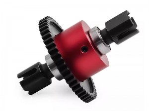 ALUMINUM CENTER DIFF SET - 50T ARA310991 FOR ARRMA 1/7 BIG ROCK FIRETEAM MOJAVE 1/8 KRATON V6 EXB NOTORIOUS OUTCAST 6S BLX - RED - RS-ARA31099150T/RE