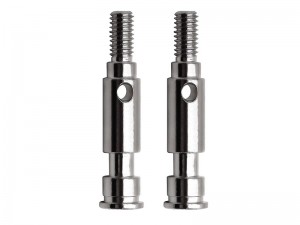 STEEL FRONT AXLE SHAFT ARA311098 FOR ARRMA 1/10 GORGON 2WD MONSTER TRUCK - SILVER - RS-ARA311098/SI